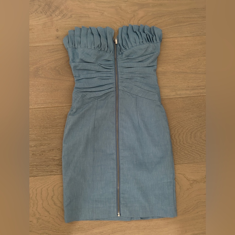 Adorable Mini dress in line blue